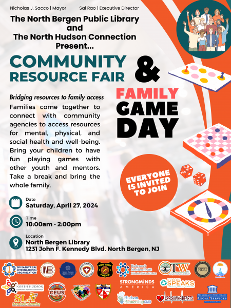 Community Resource Fair & Family Game Day flyer